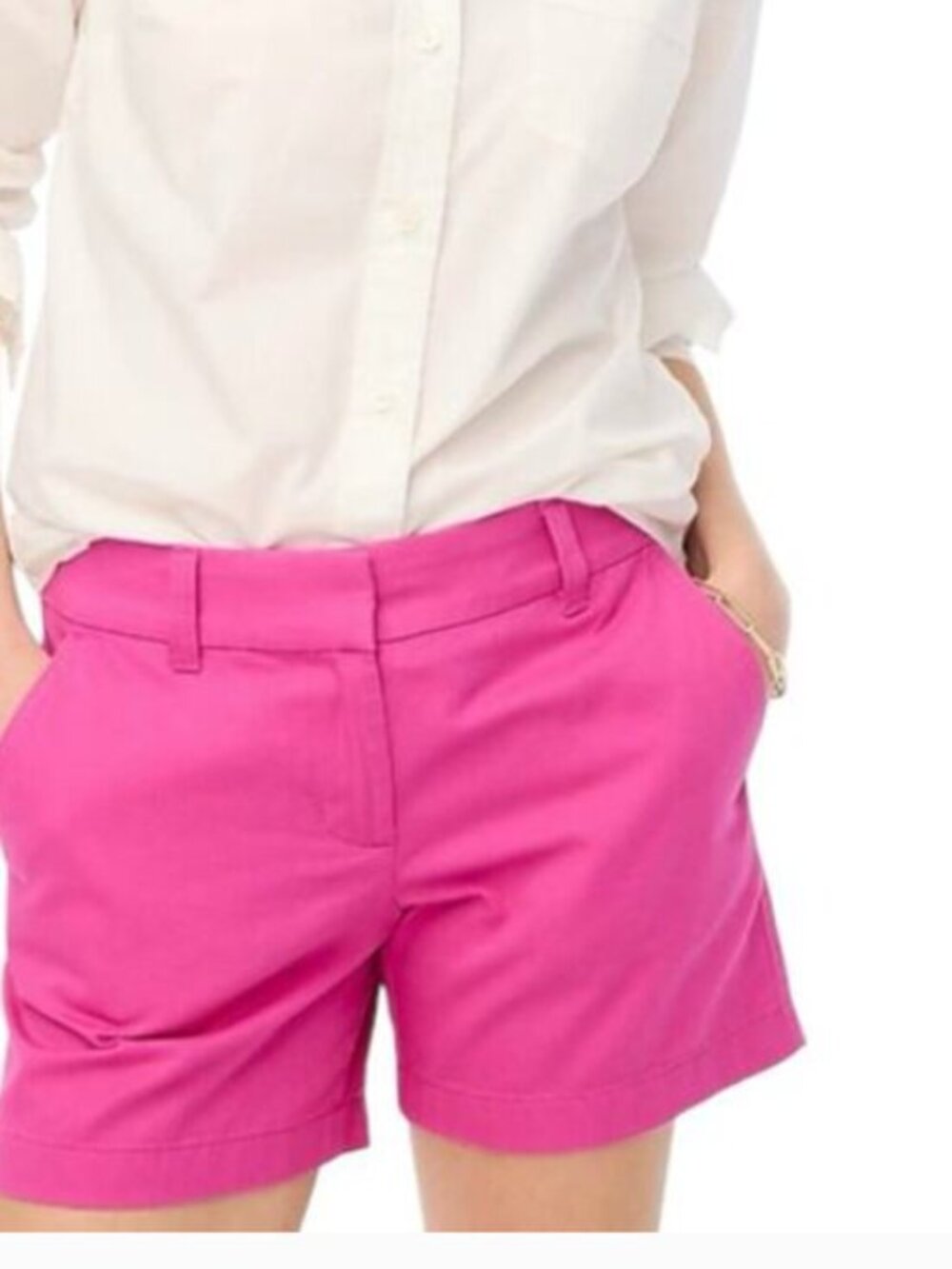 J. Crew Fuchsia 5" Classic Chino Short Size 6